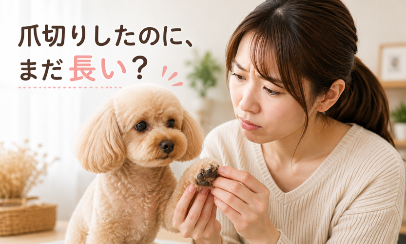 「切ってないの？」の誤解。愛犬の爪切りをしても「まだ長い…」と感じる理由と、深爪を避ける「安全な長さ」の考え方🐾