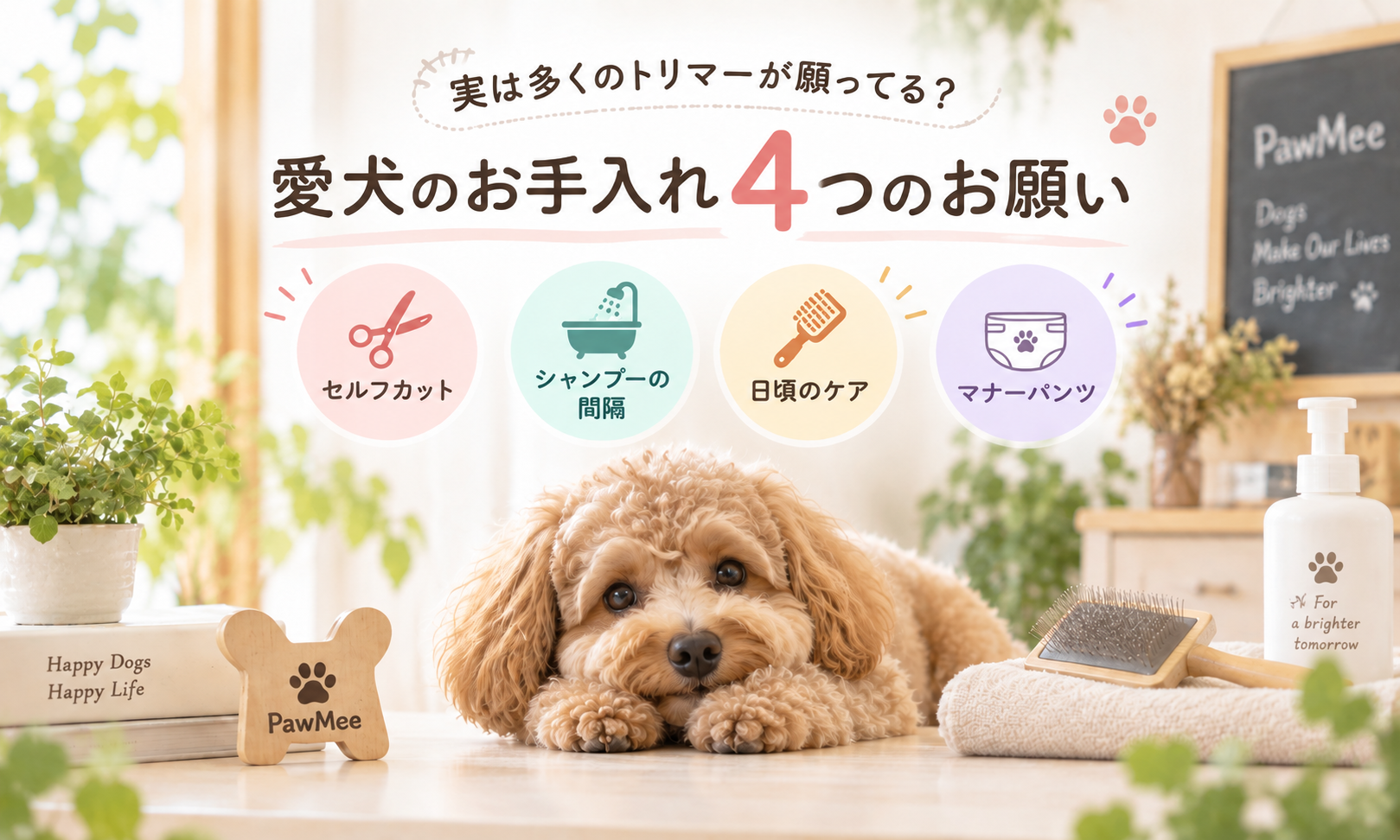 実は多くのトリマーが願ってる？愛犬のお手入れ4つのお願い